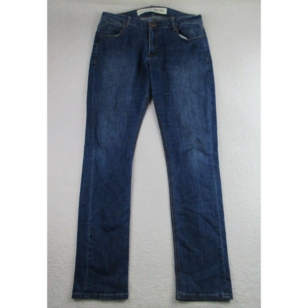 Barbell Apparel Jeans Mens 34x34L‎ Blue Denim Straight Leg Stretch Athletic Fit